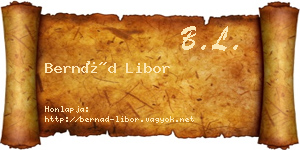 Bernád Libor névjegykártya